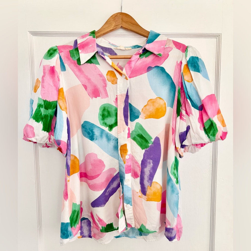 Colorful Abstract Women's Blouse